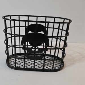 Black Skull Metal Mesh Napkin Holder